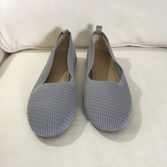 Journee Collection Tru Comfort Gray Jersie Dress Flats - Picture 2 of 6